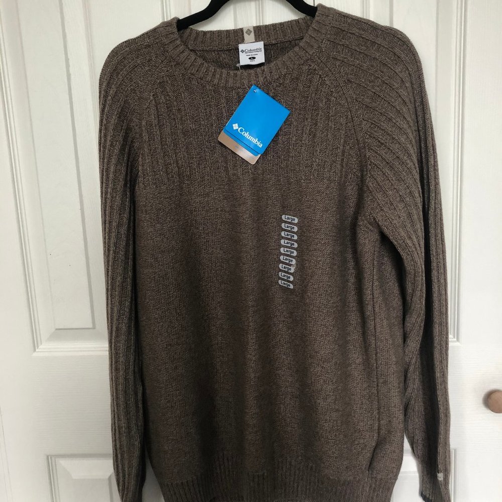 Columbia Men's Brown ROC Crew Sweater NWT